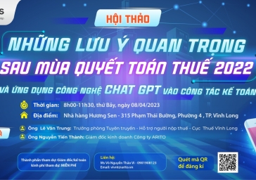 [Tải ngay]: Tài liệu Hội thảo Vĩnh Long ngày 08/04/2023 - Những lưu ý quan trọng sau mùa quyết toán thuế & Ứng dụng cộng nghệ Chat GPT vào công tác kế toán